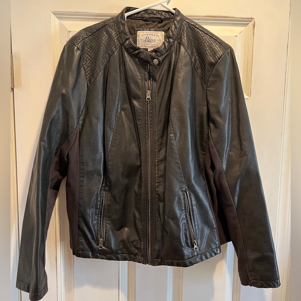 Black Leather Jacket by G.H. Bass & Co.